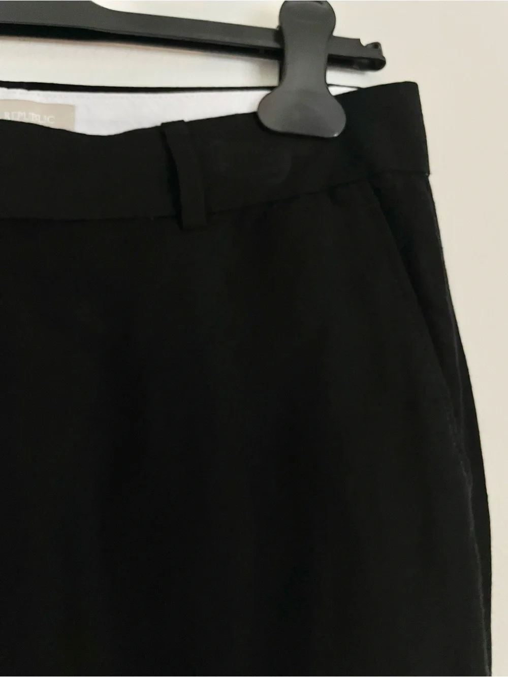 Banana Republic Linen Blend Wide Leg Pant in Black Size 6 EUC Vintage